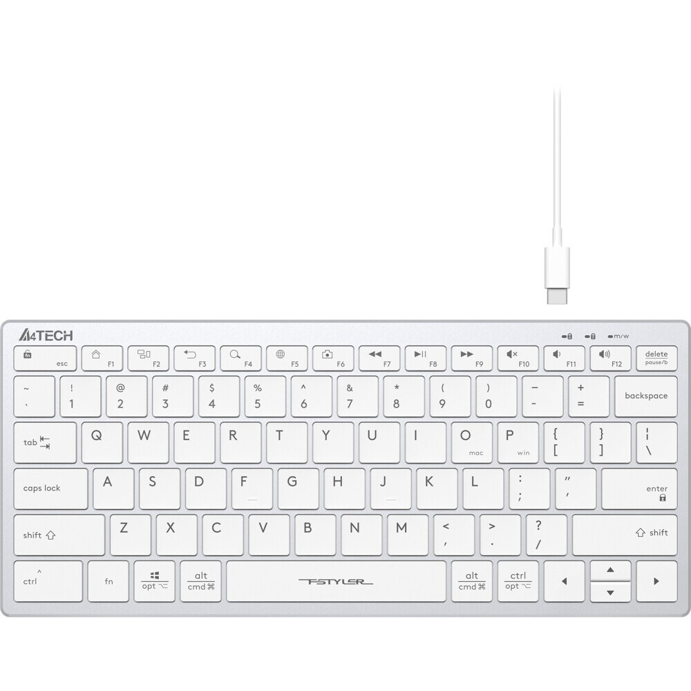 Клавиатура A4Tech Fstyler FX51 White - фото 2