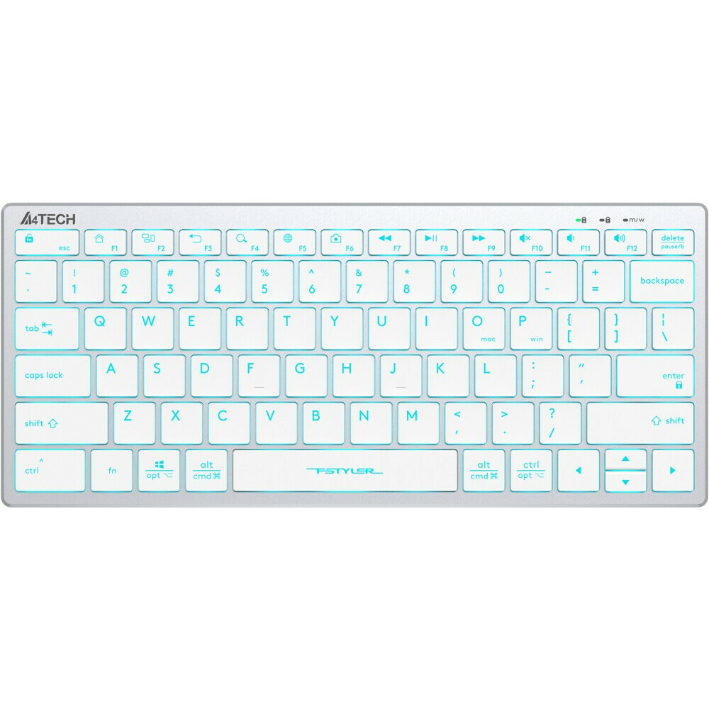 Клавиатура A4Tech Fstyler FX61 White/Blue