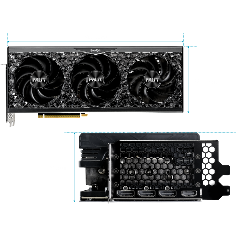 Видеокарта NVIDIA GeForce RTX 4090 Palit GameRock 24Gb (NED4090019SB-1020G) - фото 8