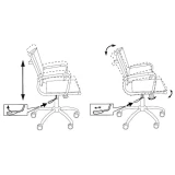 Офисное кресло Бюрократ CH-993-LOW Blue (CH-993-LOW/BLUE)