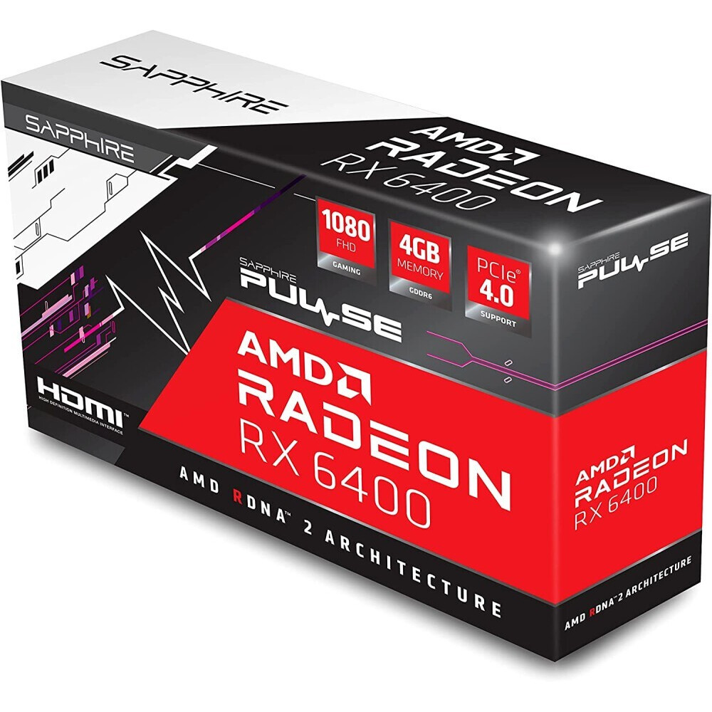 Видеокарта AMD Radeon RX 6400 Sapphire Pulse 4Gb (11315-01-20G) - фото 7