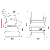 Офисное кресло Бюрократ CH-993-LOW-V Black (CH-993-LOW-V/BLACK)