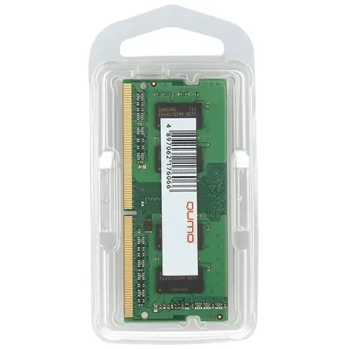 Оперативная память 4Gb DDR4 2666MHz QUMO SO-DIMM (QUM4S-4G2666C19)