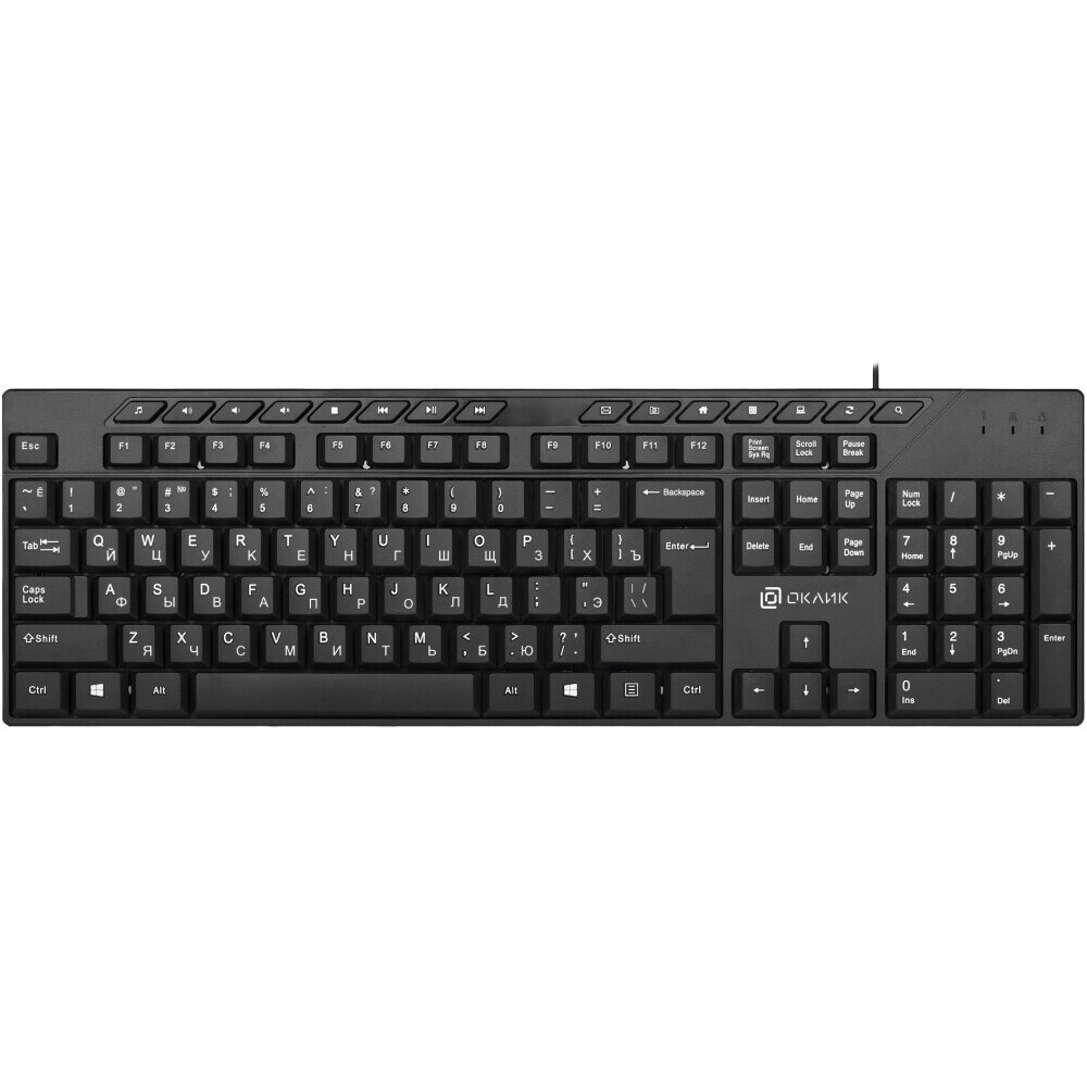 Клавиатура Oklick 125M Black - 1678108