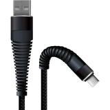 Кабель USB A (M) - microUSB B (M), 1м, BoraSCO 38499 Black
