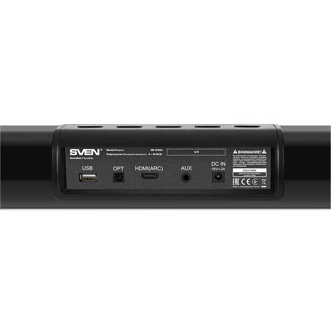 Звуковая панель Sven SB-2150A - SV-019556 - фото 7