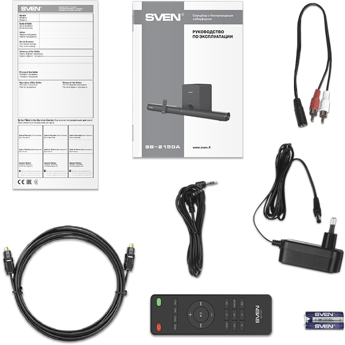 Звуковая панель Sven SB-2150A - SV-019556 - фото 12