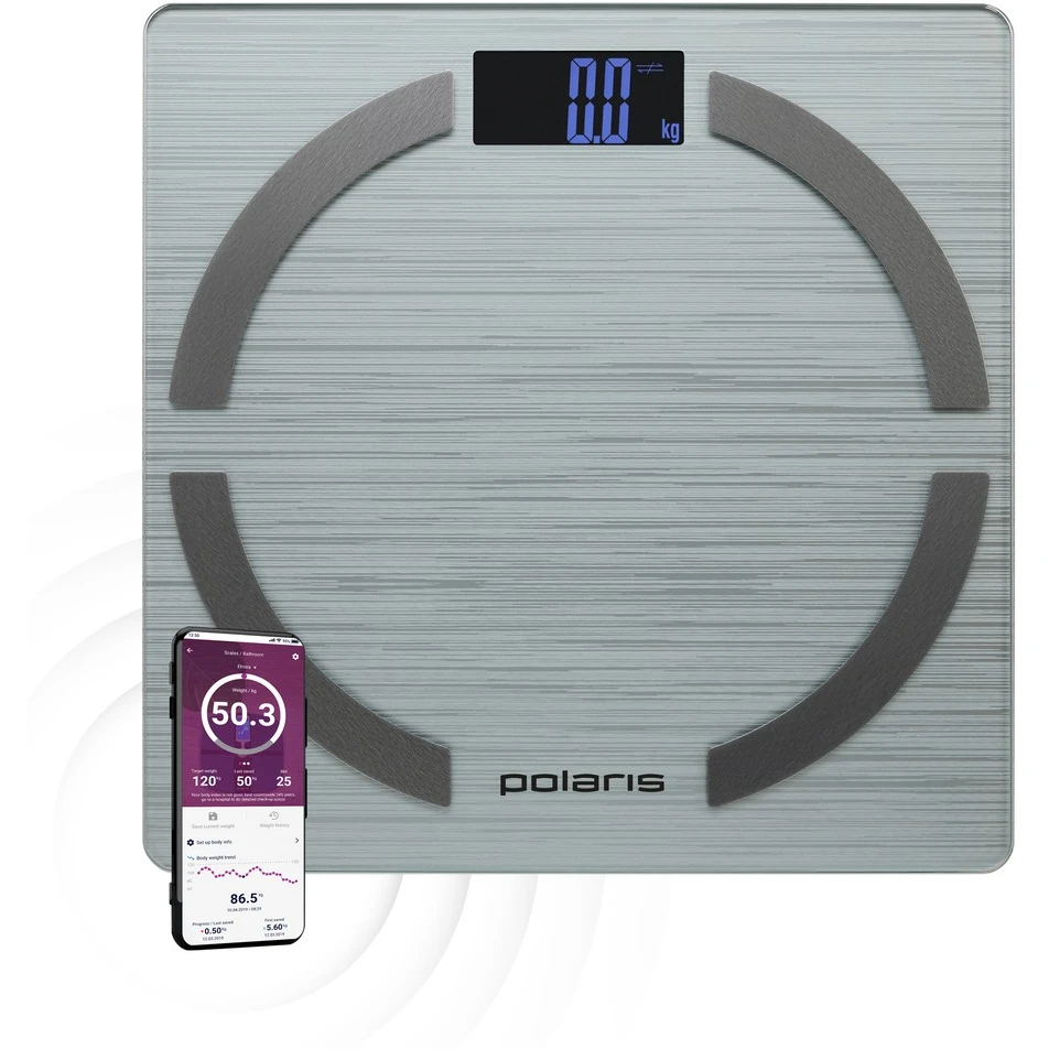 Напольные весы Polaris PWS 1886 Silver - фото 2