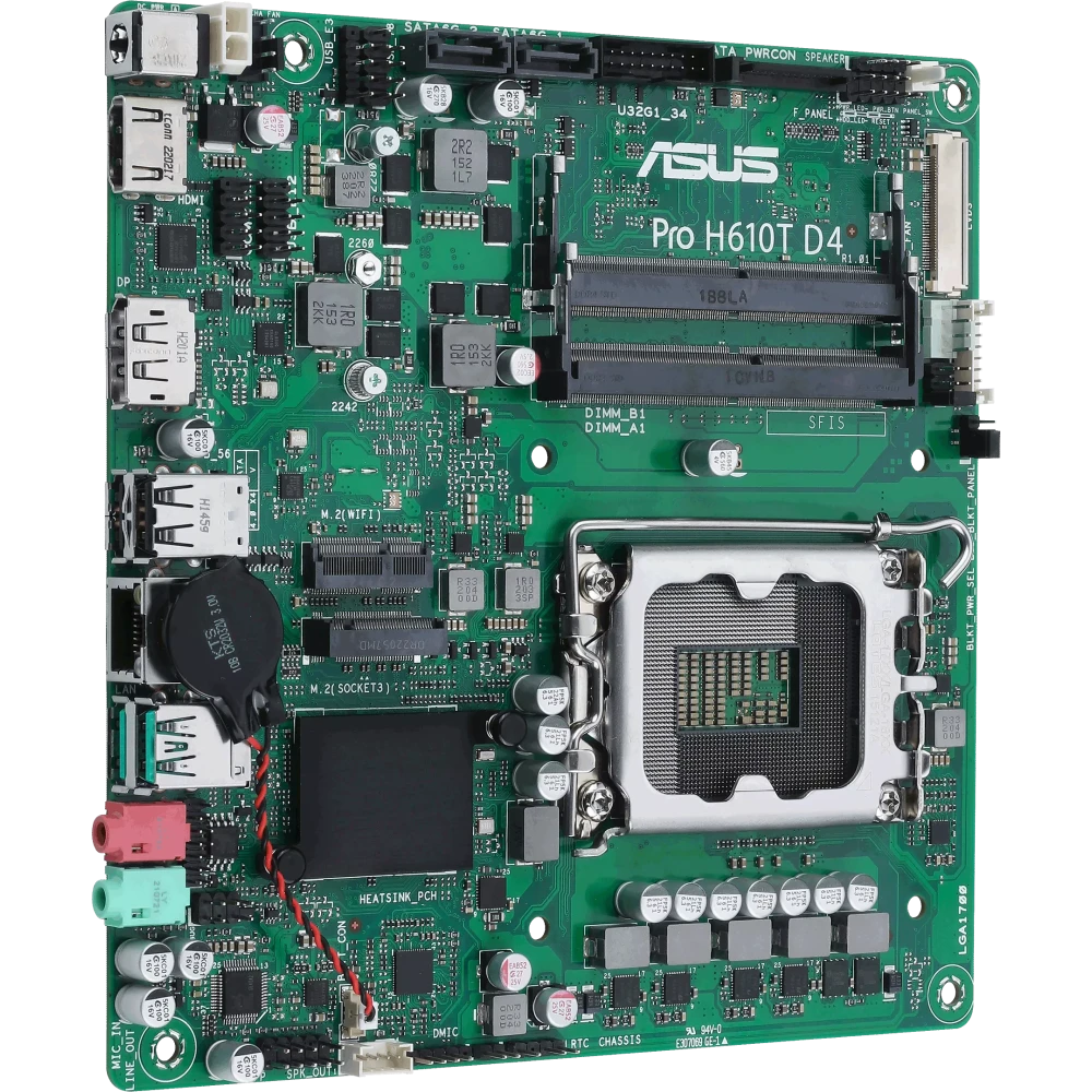 Материнская плата ASUS PRO H610T D4-CSM - фото 2