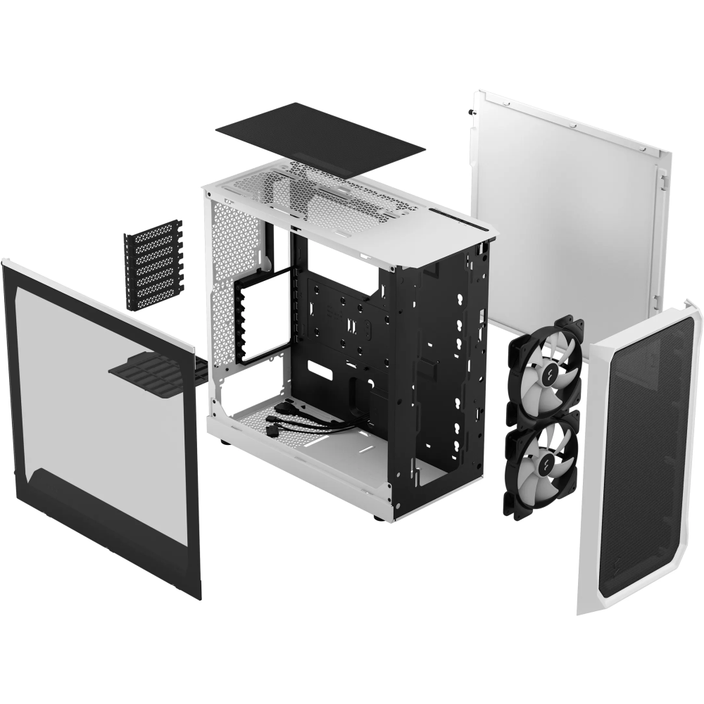 Корпус Fractal Design Focus 2 RGB White TG Clear Tint - FD-C-FOC2A-04 - фото 12