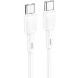 Кабель USB Type-C - USB Type-C, 1м, HOCO X83 White (6931474770936)