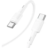 Кабель USB Type-C - USB Type-C, 1м, HOCO X83 White (6931474770936)