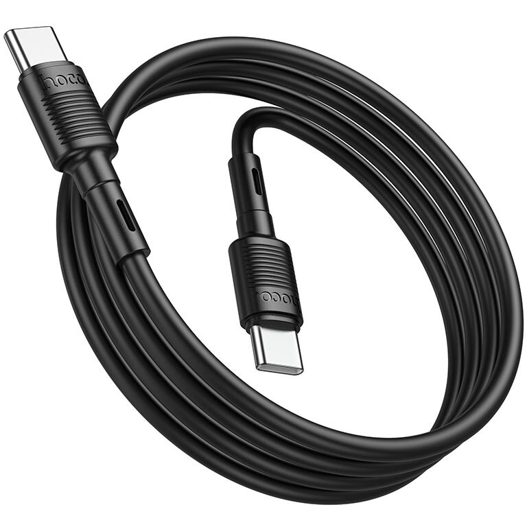 Кабель USB Type-C - USB Type-C, 1м, HOCO X83 Black - 6931474770929 - фото 2