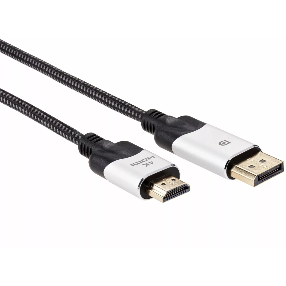 Кабель DisplayPort (M) - HDMI (M), 1.8м, VCOM CG608M-1.8M