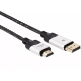 Кабель DisplayPort (M) - HDMI (M), 1.8м, VCOM CG608M-1.8M