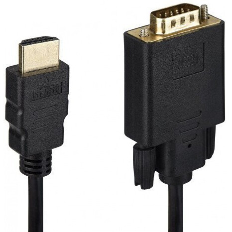 Кабель HDMI (M) - VGA (M), 1.8м, KS-IS KS-441