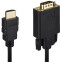 Кабель HDMI (M) - VGA (M), 1.8м, KS-IS KS-441