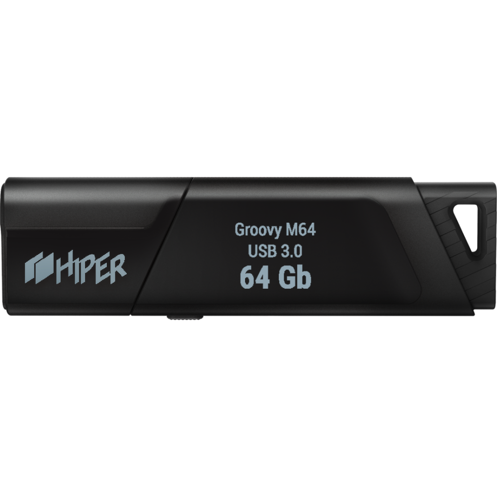 USB Flash накопитель 64Gb HIPER Groovy M64 Black - HI-USB364GBU336B