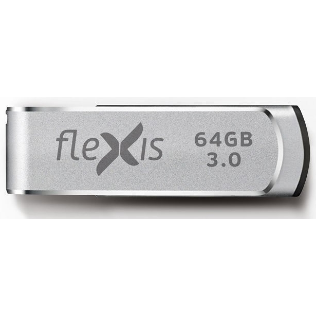 USB Flash накопитель 64Gb Flexis RS-105 Silver - FUB30064RS-105