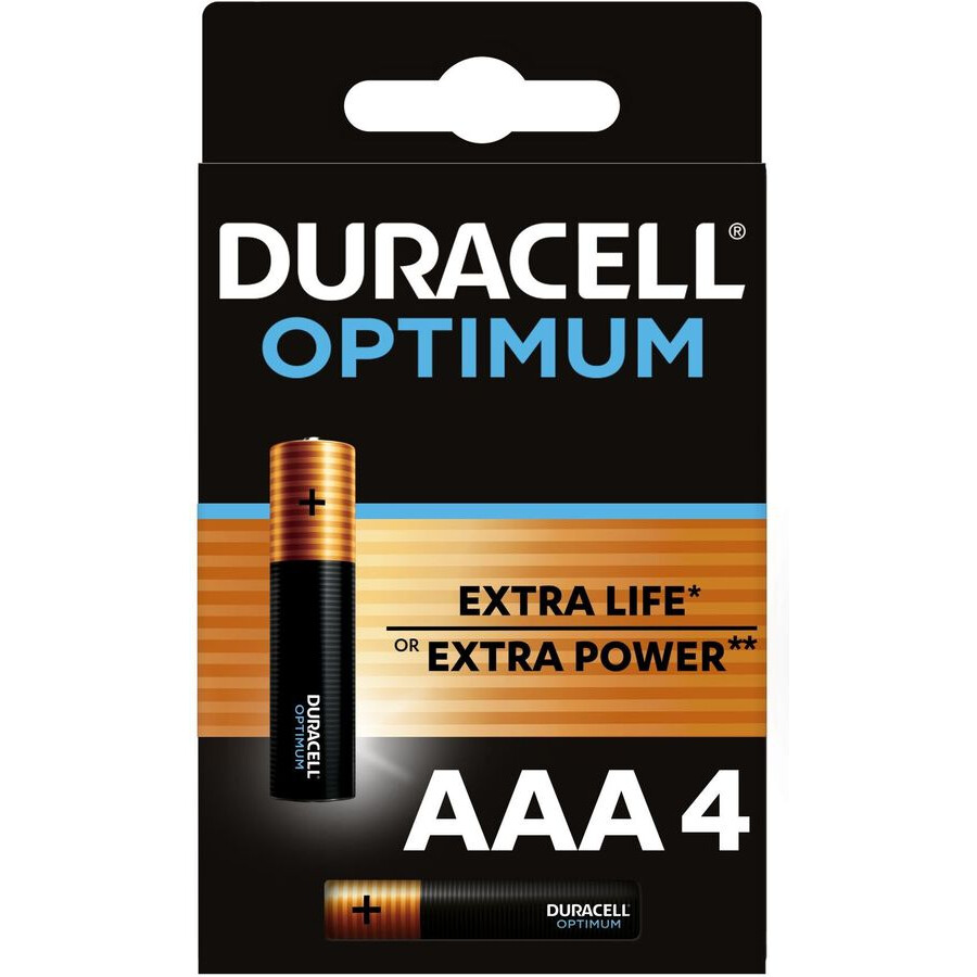 Батарейка Duracell Optimum (AAA, 4 шт.)