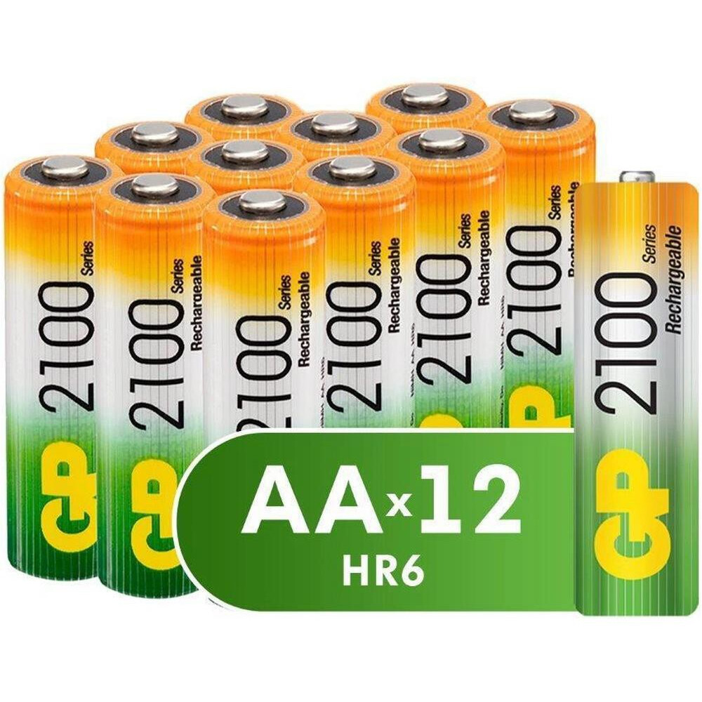 Аккумулятор GP (AA, 2100mAh, 12 шт.)