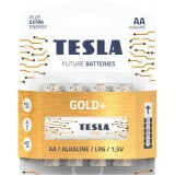 Батарейка TESLA Gold+ (AA, 4 шт) (8594183392257)