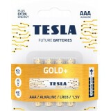 Батарейка TESLA Gold+ (AAA, 4 шт.) (8594183392264)