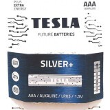 Батарейка TESLA Silver+ (AAA, 4 шт) (8594183392363)