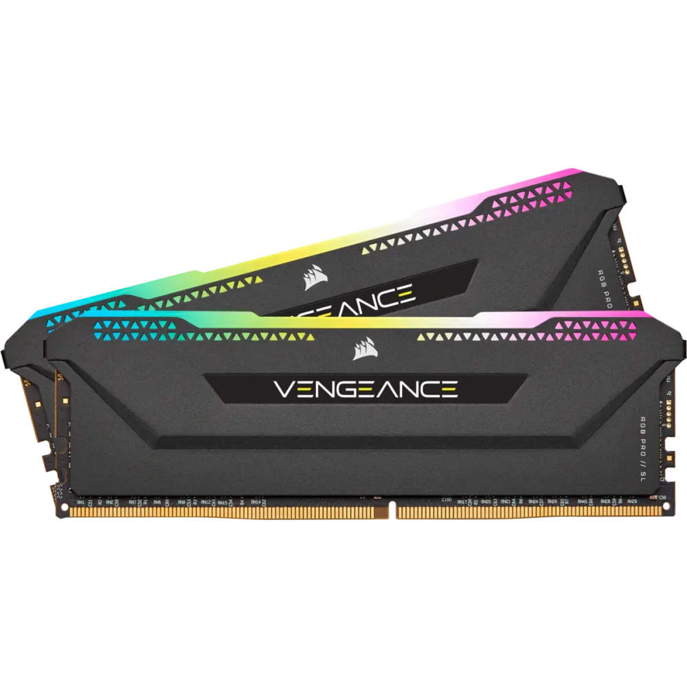 Оперативная память 16Gb DDR4 3600MHz Corsair Vengeance RGB PRO SL (CMH16GX4M2D3600C18) (2x8Gb KIT)