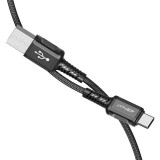 Кабель USB - USB Type-C, 1.2м, ACEFAST C1-04 Black (AF-C1-04-BK)