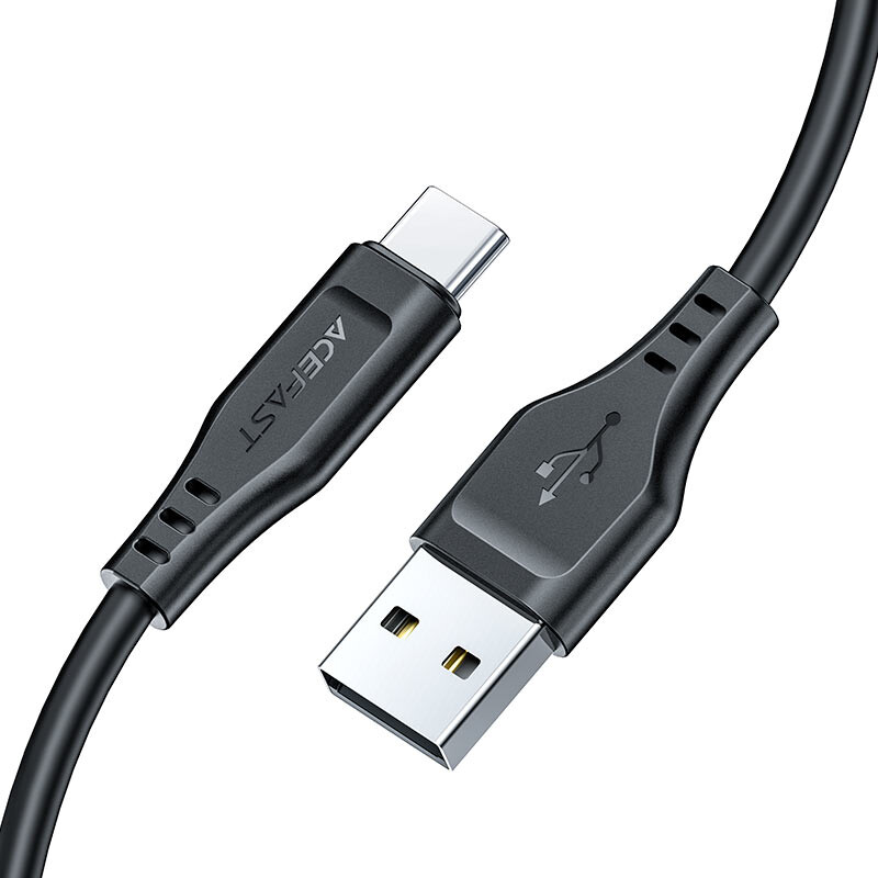 Кабель USB - USB Type-C, 1.2м, ACEFAST C3-04 Black - AF-C3-04-BK