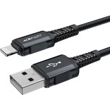 Кабель USB - Lightning, 1.8м, ACEFAST C4-02 Black (AF-C4-02-BK)
