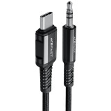 Кабель USB Type-C - 3.5 Jack, 1.2м, ACEFAST C1-08 Black (AF-C1-08-BK)