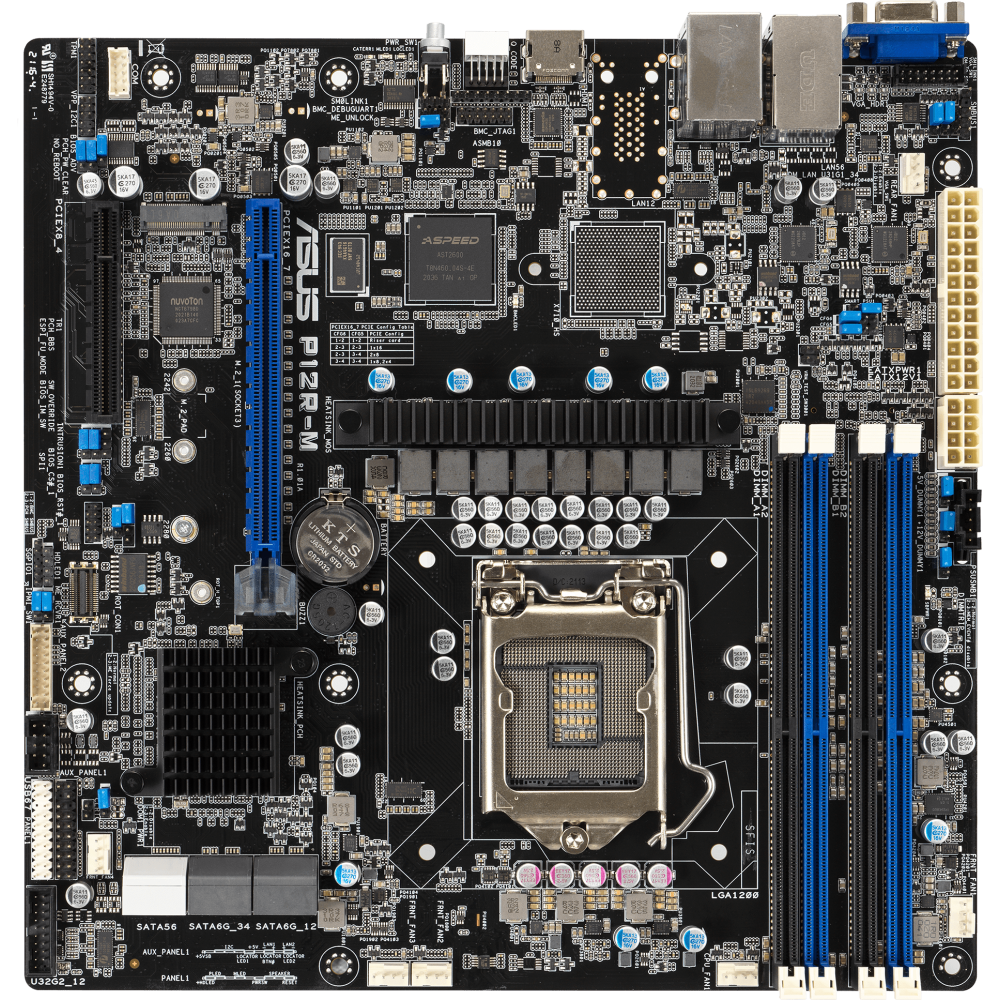 Серверная материнская плата ASUS P12R-M - 90SB09X0-M1UAY0
