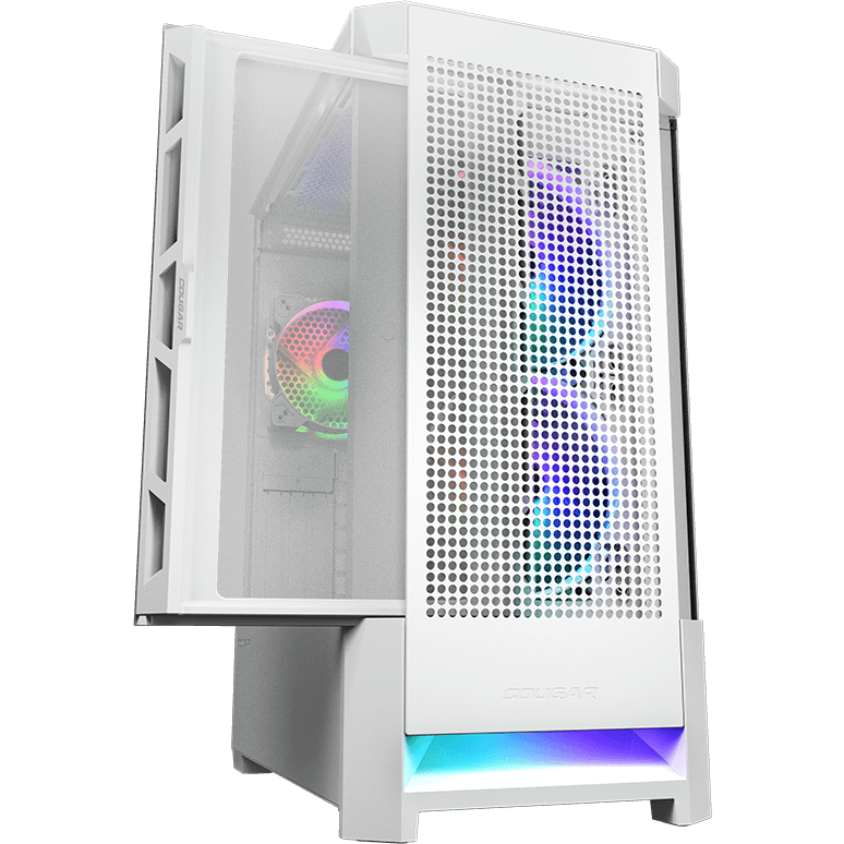 Airface pro rgb black. Корпус cougar Airface RGB White, 2х140мм + 1x120mm ARGB Fan, ARGB Fan Hub, без БП, белый, ATX. Корпус cougar Airface RGB. Cougar Airface RGB White. Cougar Airface RGB White белый.