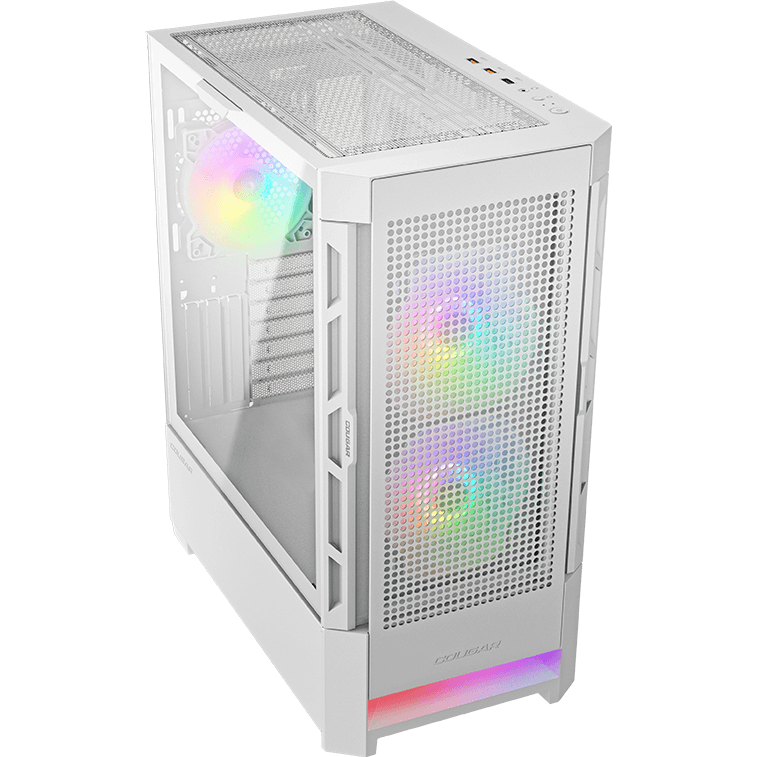 Airface pro rgb black. Корпус cougar Airface RGB White. Корпус cougar Airface RGB White, 2х140мм + 1x120mm ARGB Fan, ARGB Fan Hub, без БП, белый, ATX. Cougar Airface RGB White белый. Корпус cougar Duoface RGB White белый.