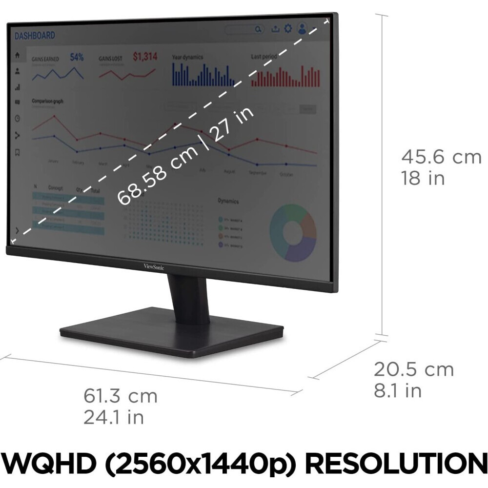 Монитор Viewsonic 27" VA2715-2K-MHD - фото 9