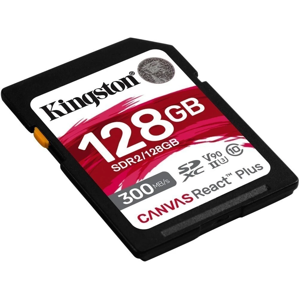Карта памяти 128Gb SD Kingston Canvas React Plus (SDR2/128GB) - фото 2