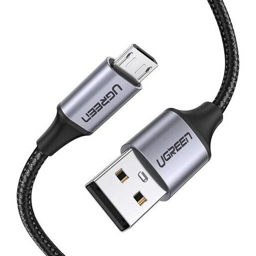 Кабель USB A (M) - microUSB B (M), 2м, UGREEN US290 Black