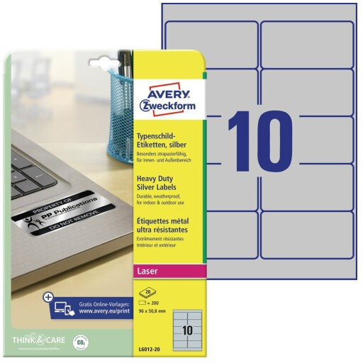 Этикетки Avery Zweckform L6012-20