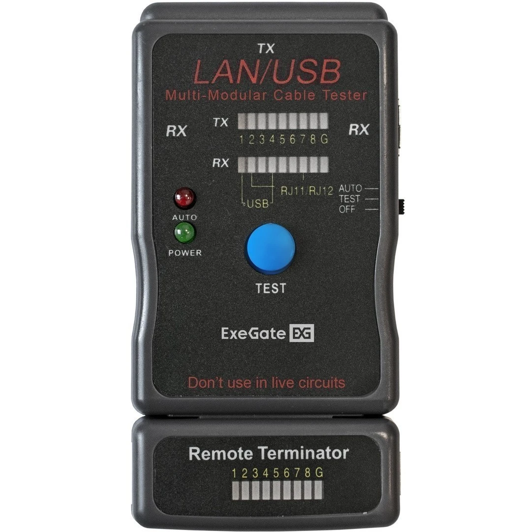 Тестер витой пары ExeGate EX-T5448 - EX293160RUS - фото 2