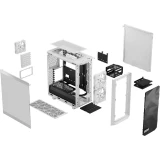 Корпус Fractal Design Meshify 2 Compact Lite White TG Clear (FD-C-MEL2C-04)