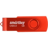 USB Flash накопитель 64Gb SmartBuy Twist Red (SB064GB3TWR)