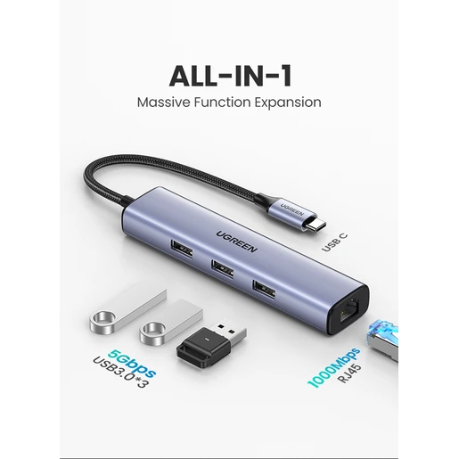 USB-концентратор UGREEN CM475 (60600) - фото 2