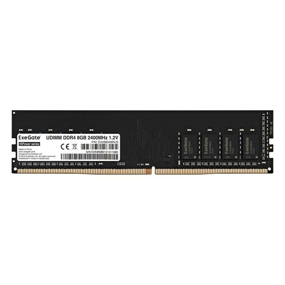 Оперативная память 8Gb DDR4 2400MHz ExeGate HiPower (EX288049RUS)