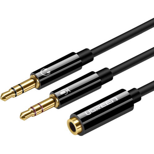 Разветвитель 3.5 Jack (F) - 2x 3.5 Jack (M), UGREEN 20899