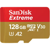 Карта памяти 128Gb MicroSD SanDisk Extreme (SDSQXAA-128G-GN6GN)