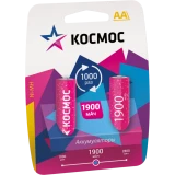 Аккумулятор КОСМОС R6 (AA, 1900 mAh, 2 шт.) (KOCR6NIMH1900MAH2BL)