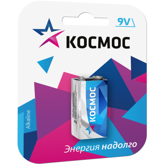 Батарейка КОСМОС KOC6LR61MAX1S (6LR61, 1 шт.)