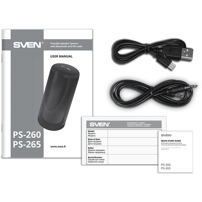 Портативная акустика Sven PS-265 White - SV-021344 - фото 6